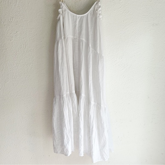 J. Crew Tiered rope-tie sundress Cotton Sz L/XL Vacation Resort - Picture 6 of 8